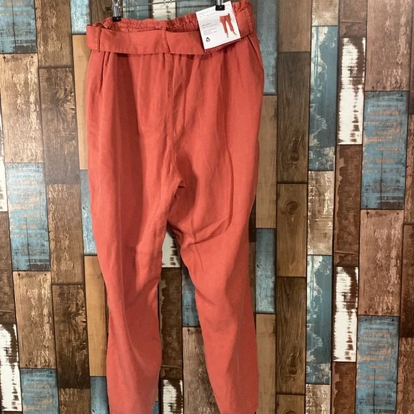 Social standard melody drapery tencel fabric belted pants - Picture 12 of 13